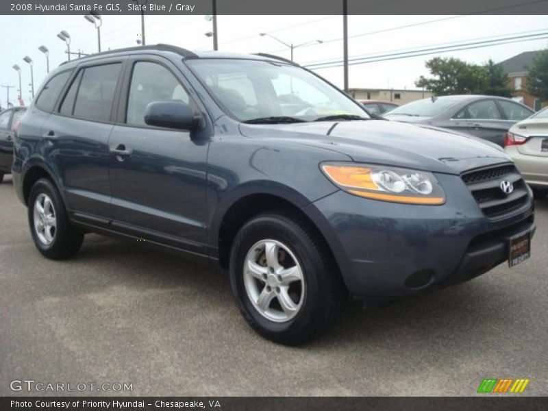 Slate Blue / Gray 2008 Hyundai Santa Fe GLS