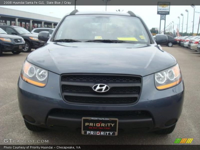 Slate Blue / Gray 2008 Hyundai Santa Fe GLS