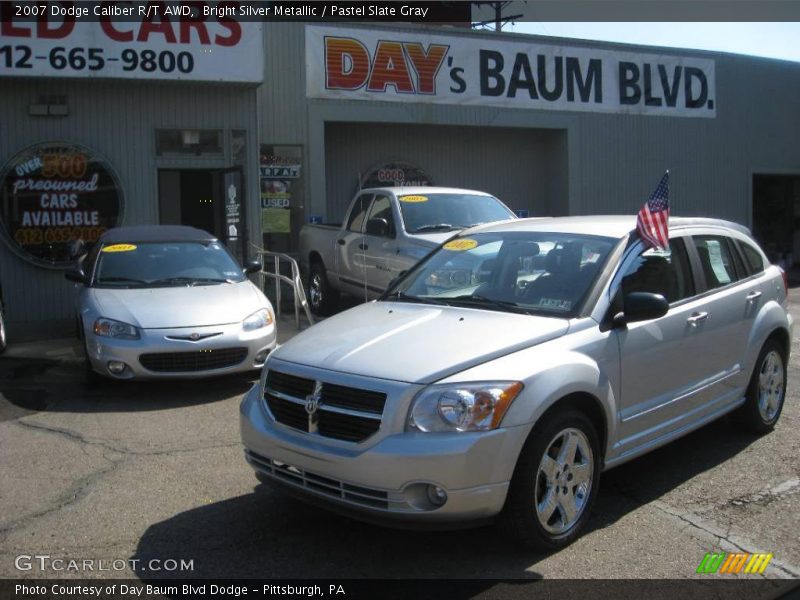 Bright Silver Metallic / Pastel Slate Gray 2007 Dodge Caliber R/T AWD
