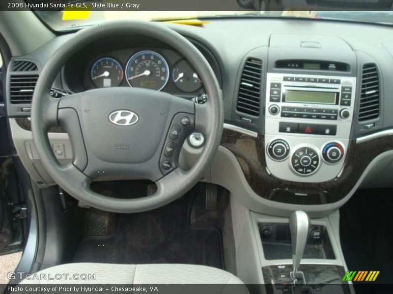 Slate Blue / Gray 2008 Hyundai Santa Fe GLS