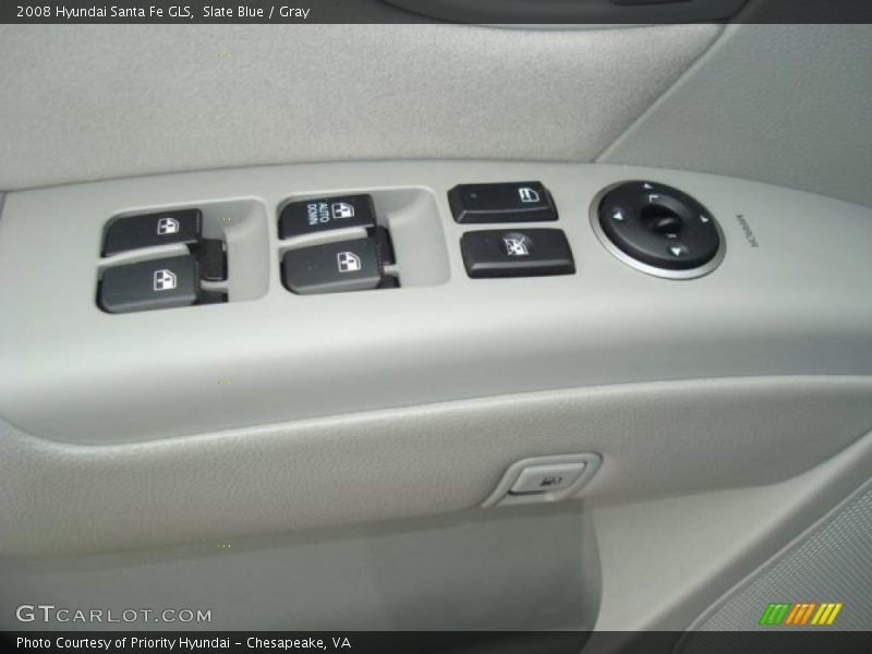 Slate Blue / Gray 2008 Hyundai Santa Fe GLS
