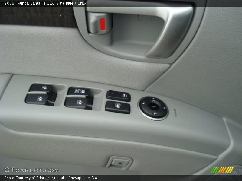 Slate Blue / Gray 2008 Hyundai Santa Fe GLS