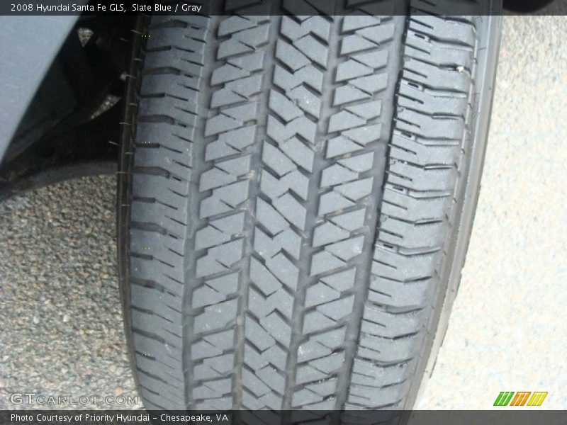 Slate Blue / Gray 2008 Hyundai Santa Fe GLS