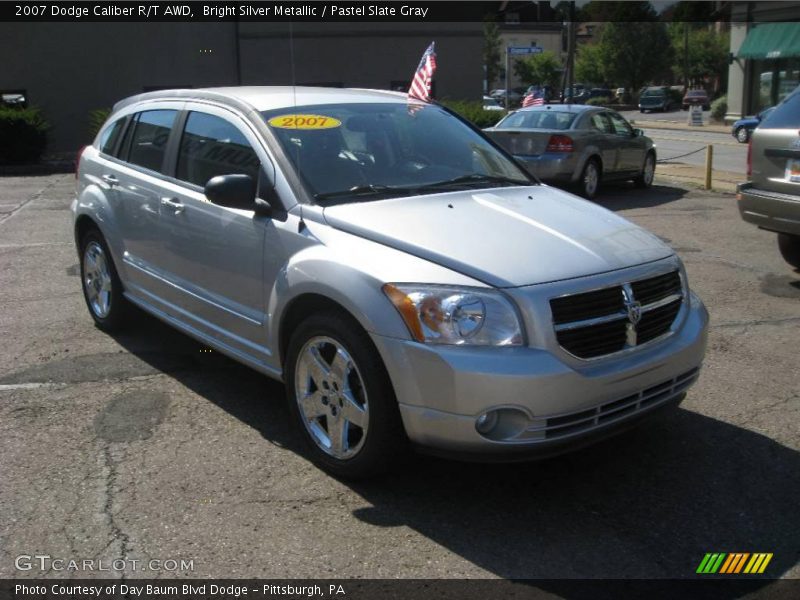 Bright Silver Metallic / Pastel Slate Gray 2007 Dodge Caliber R/T AWD