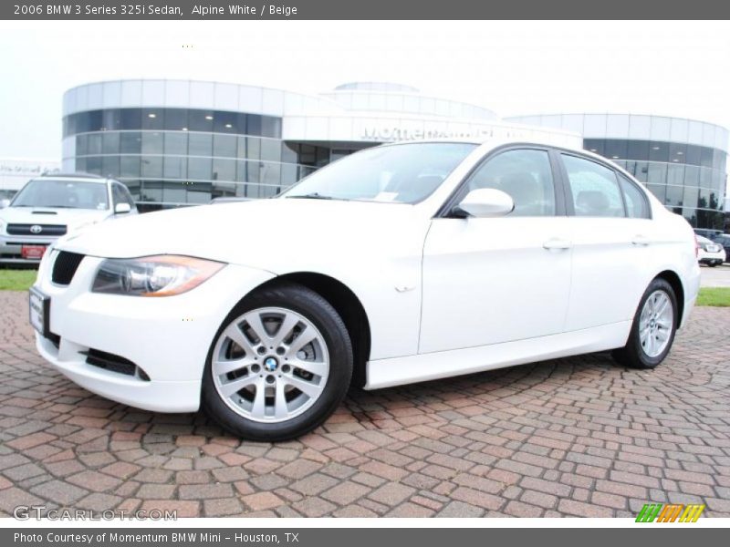 Alpine White / Beige 2006 BMW 3 Series 325i Sedan