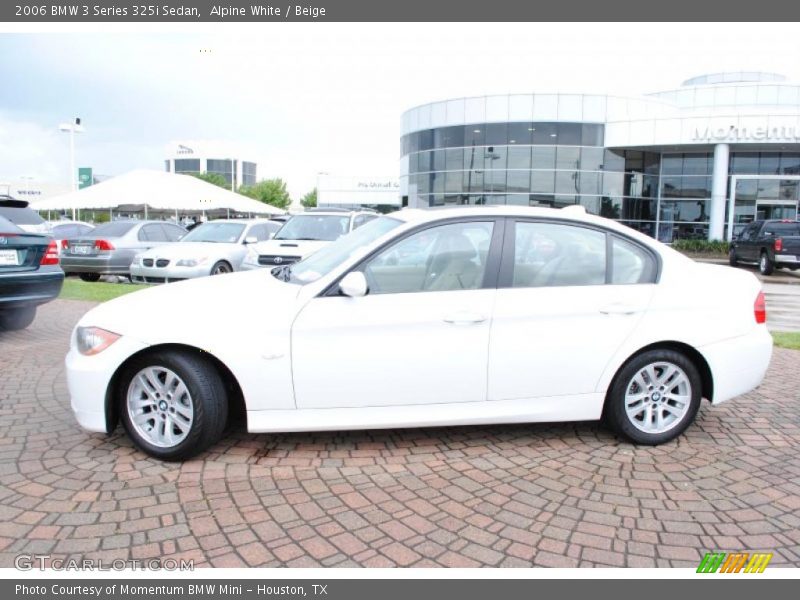 Alpine White / Beige 2006 BMW 3 Series 325i Sedan