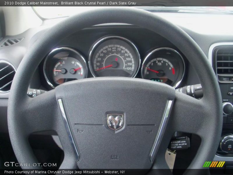 Brilliant Black Crystal Pearl / Dark Slate Gray 2010 Dodge Caliber Mainstreet