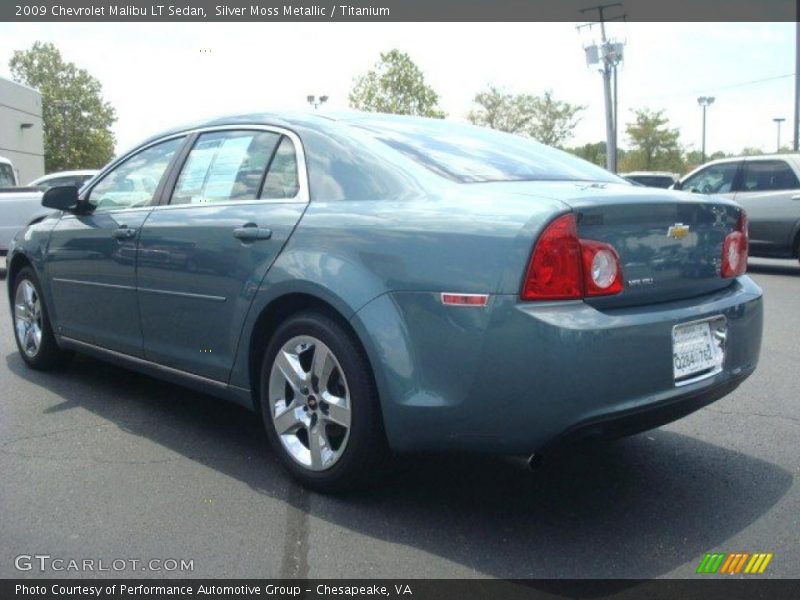 Silver Moss Metallic / Titanium 2009 Chevrolet Malibu LT Sedan