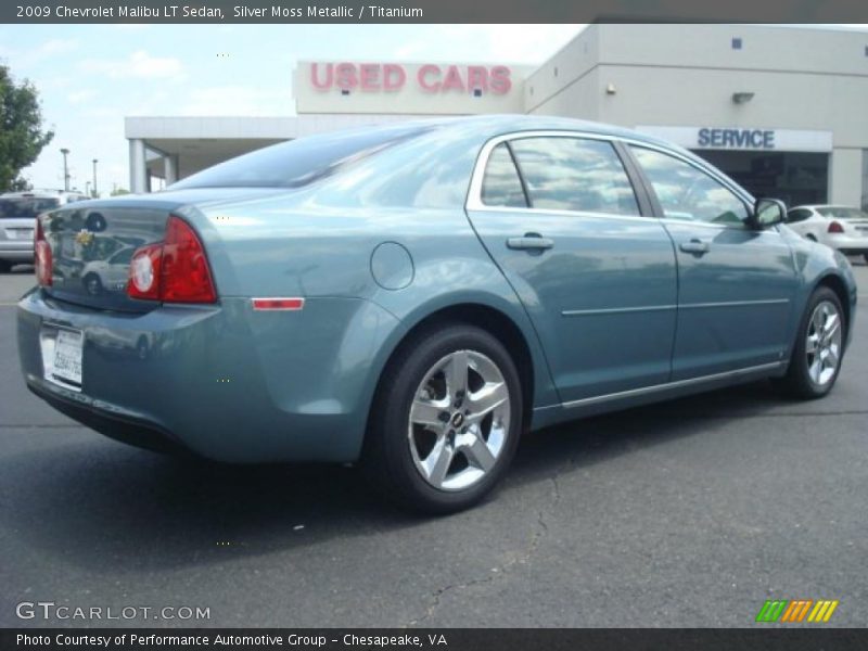 Silver Moss Metallic / Titanium 2009 Chevrolet Malibu LT Sedan