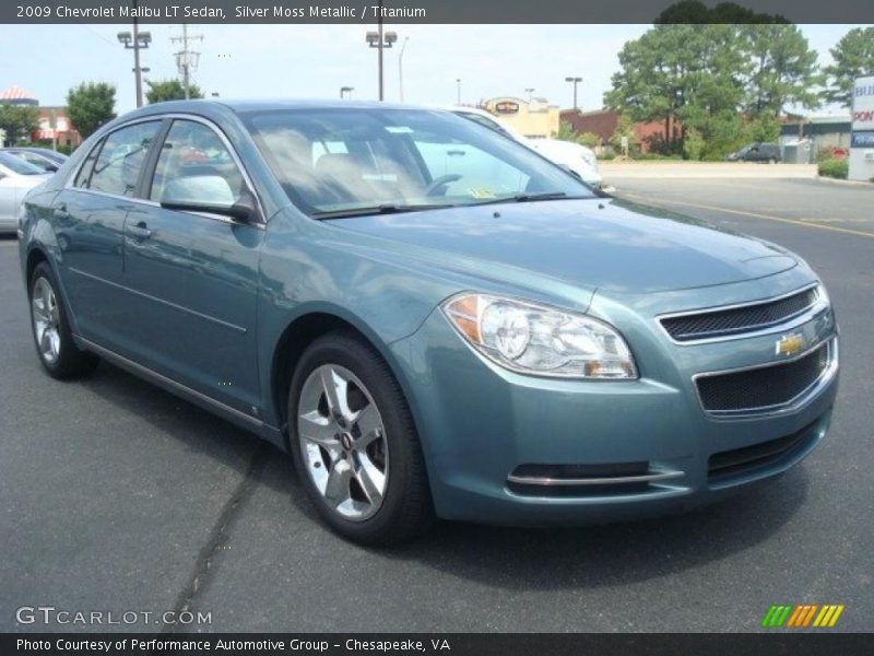 Silver Moss Metallic / Titanium 2009 Chevrolet Malibu LT Sedan