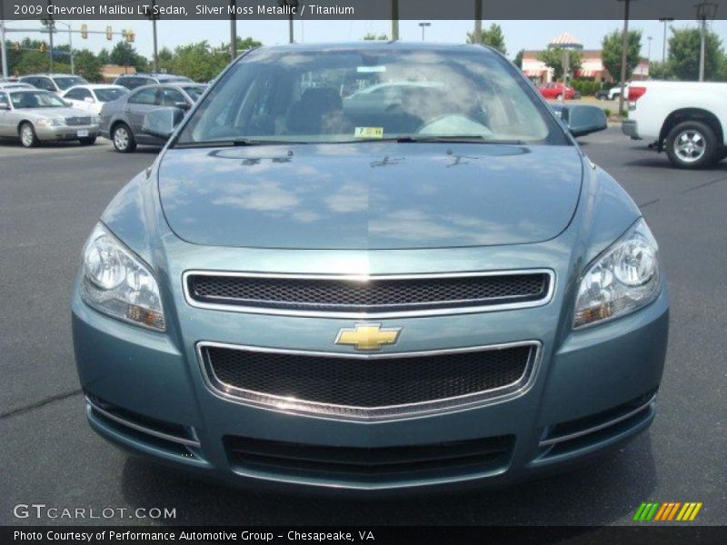 Silver Moss Metallic / Titanium 2009 Chevrolet Malibu LT Sedan