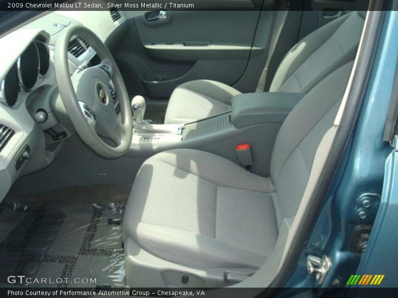 Silver Moss Metallic / Titanium 2009 Chevrolet Malibu LT Sedan