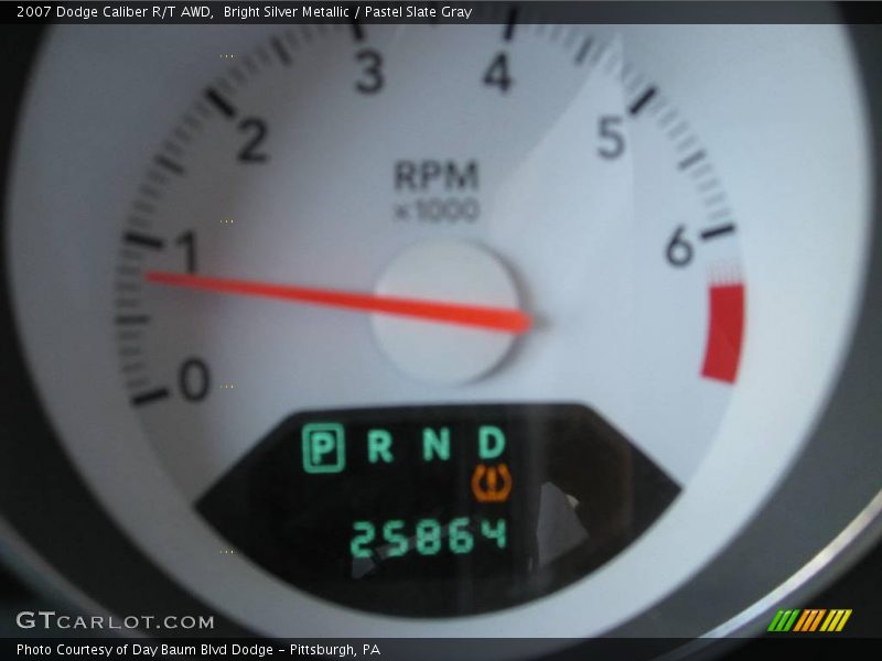 Bright Silver Metallic / Pastel Slate Gray 2007 Dodge Caliber R/T AWD