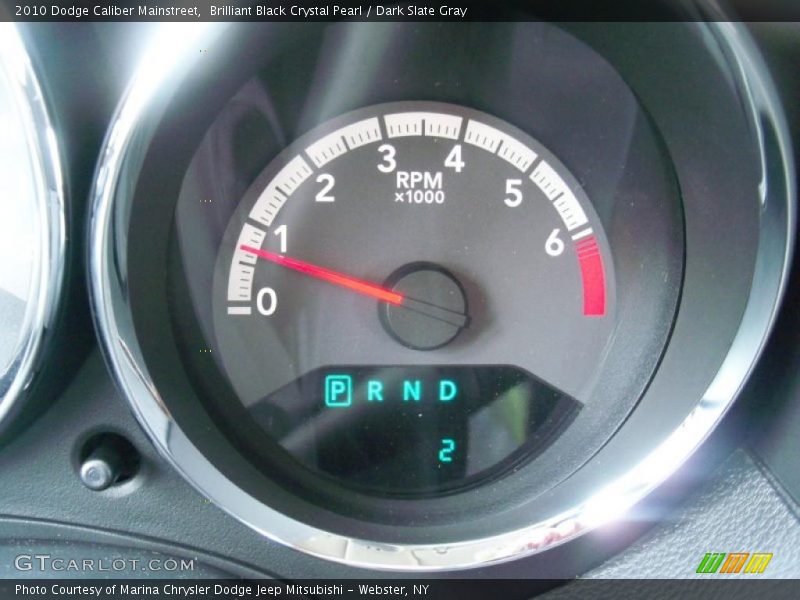 Brilliant Black Crystal Pearl / Dark Slate Gray 2010 Dodge Caliber Mainstreet