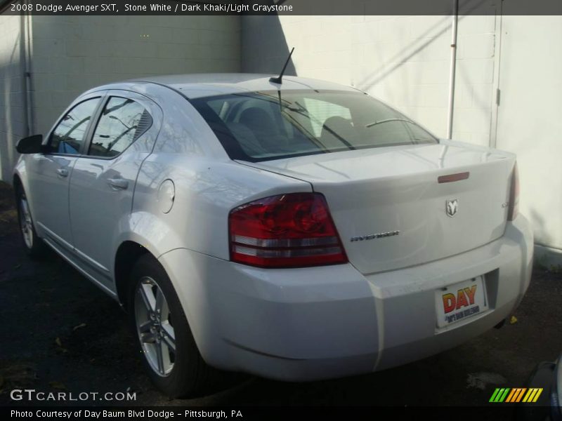 Stone White / Dark Khaki/Light Graystone 2008 Dodge Avenger SXT