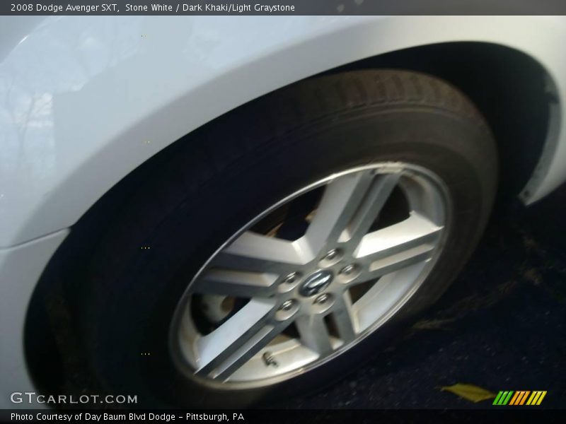 Stone White / Dark Khaki/Light Graystone 2008 Dodge Avenger SXT