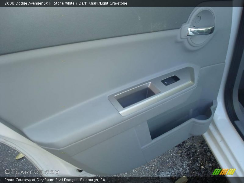 Stone White / Dark Khaki/Light Graystone 2008 Dodge Avenger SXT