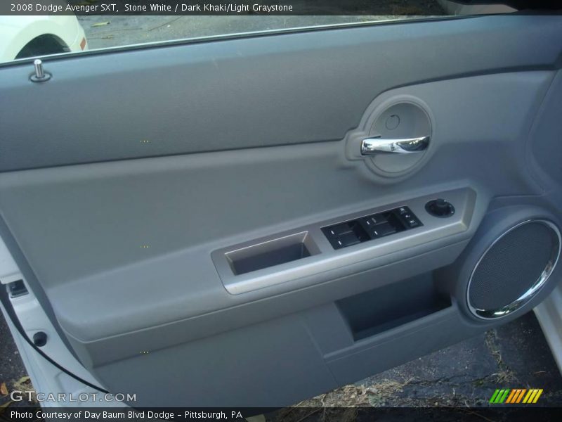 Stone White / Dark Khaki/Light Graystone 2008 Dodge Avenger SXT
