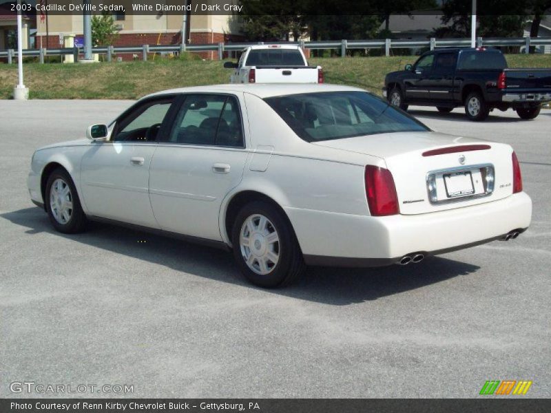 White Diamond / Dark Gray 2003 Cadillac DeVille Sedan