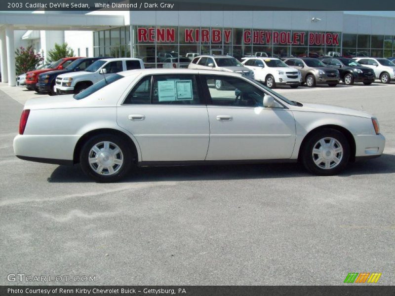 White Diamond / Dark Gray 2003 Cadillac DeVille Sedan
