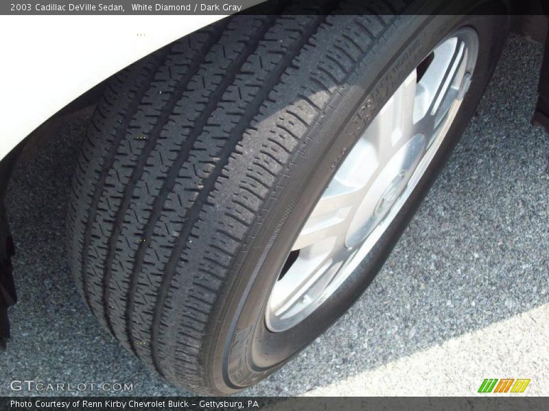 White Diamond / Dark Gray 2003 Cadillac DeVille Sedan