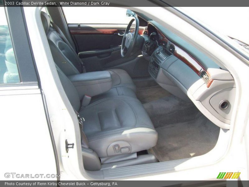 White Diamond / Dark Gray 2003 Cadillac DeVille Sedan
