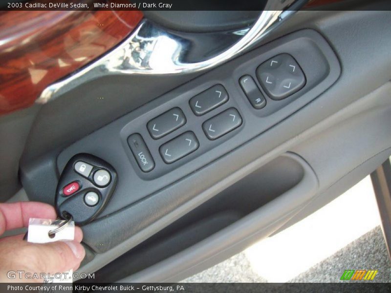 White Diamond / Dark Gray 2003 Cadillac DeVille Sedan