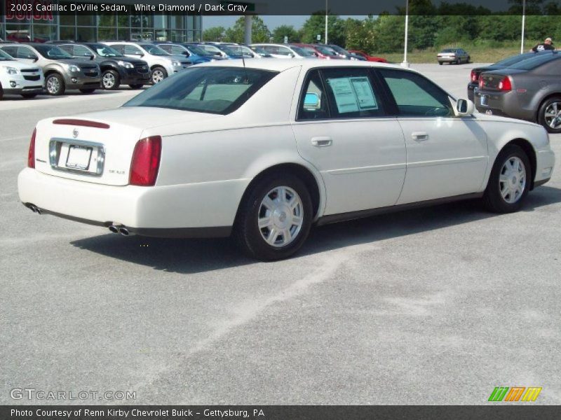 White Diamond / Dark Gray 2003 Cadillac DeVille Sedan