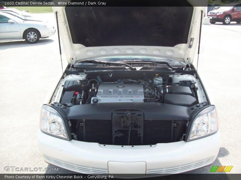 White Diamond / Dark Gray 2003 Cadillac DeVille Sedan