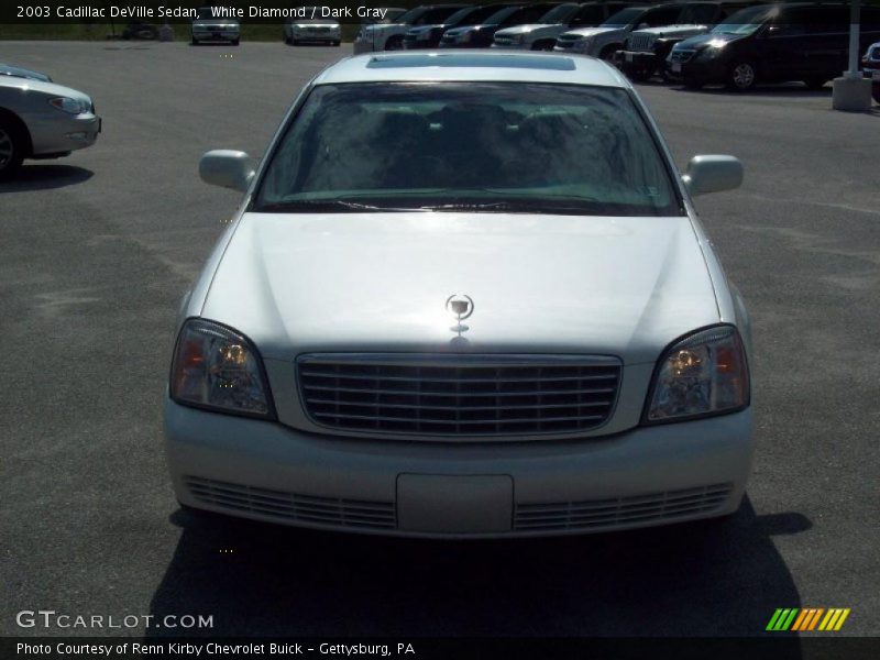 White Diamond / Dark Gray 2003 Cadillac DeVille Sedan