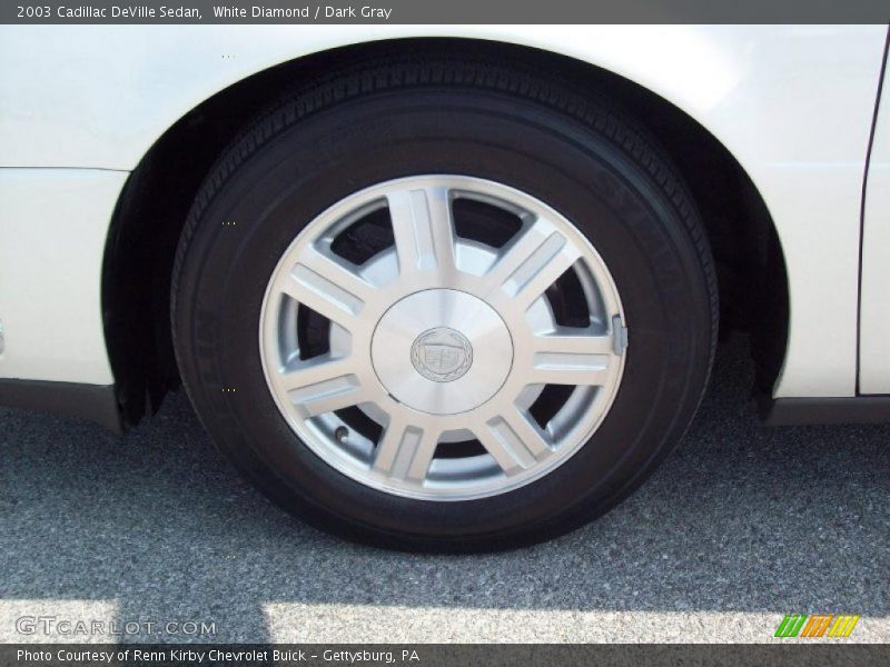 White Diamond / Dark Gray 2003 Cadillac DeVille Sedan