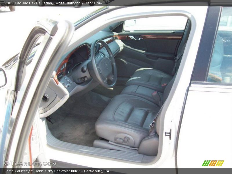 White Diamond / Dark Gray 2003 Cadillac DeVille Sedan