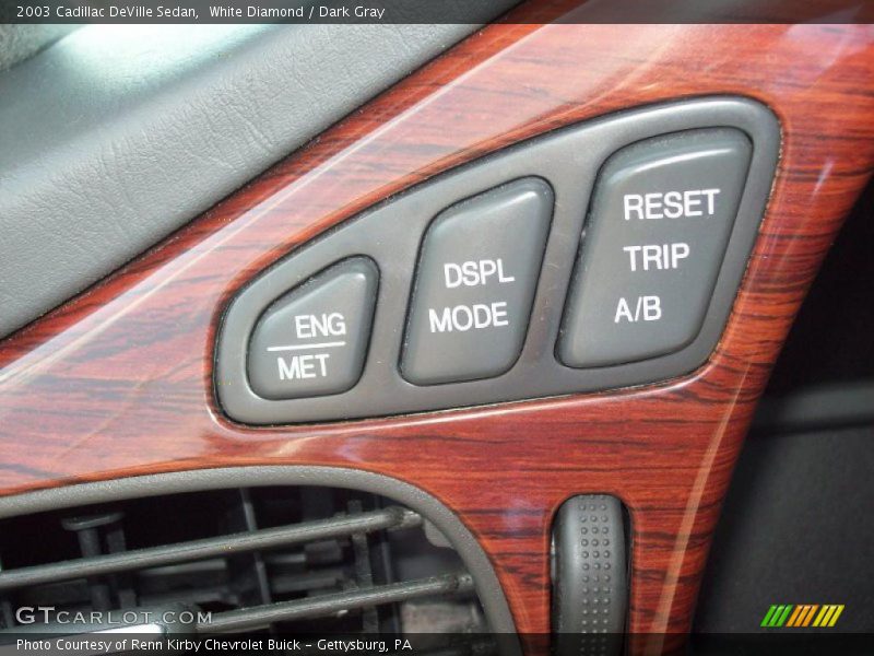 White Diamond / Dark Gray 2003 Cadillac DeVille Sedan