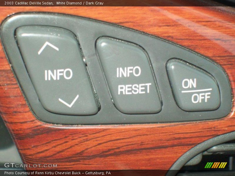White Diamond / Dark Gray 2003 Cadillac DeVille Sedan