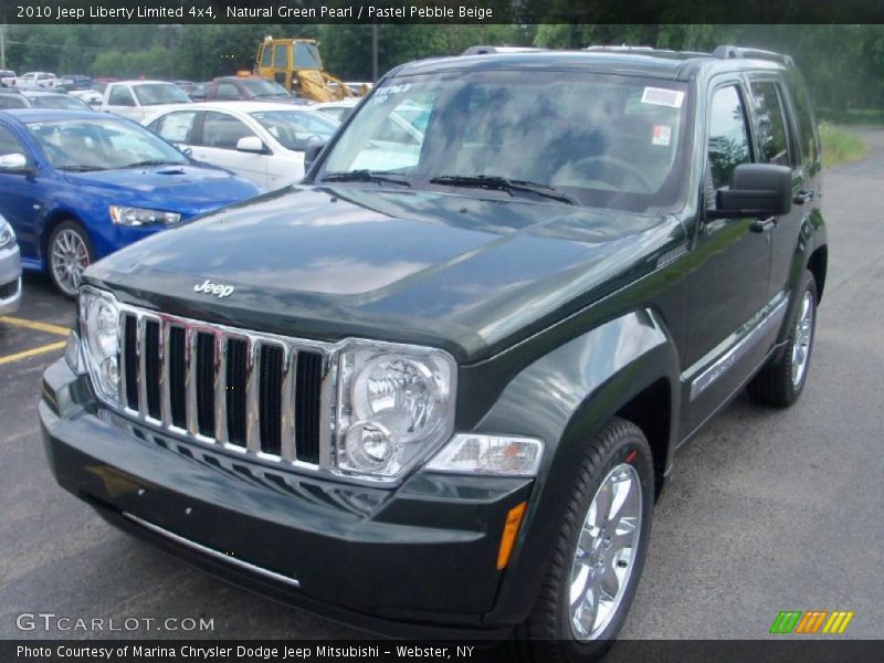 Natural Green Pearl / Pastel Pebble Beige 2010 Jeep Liberty Limited 4x4