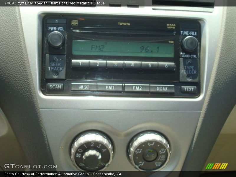 Barcelona Red Metallic / Bisque 2009 Toyota Yaris Sedan