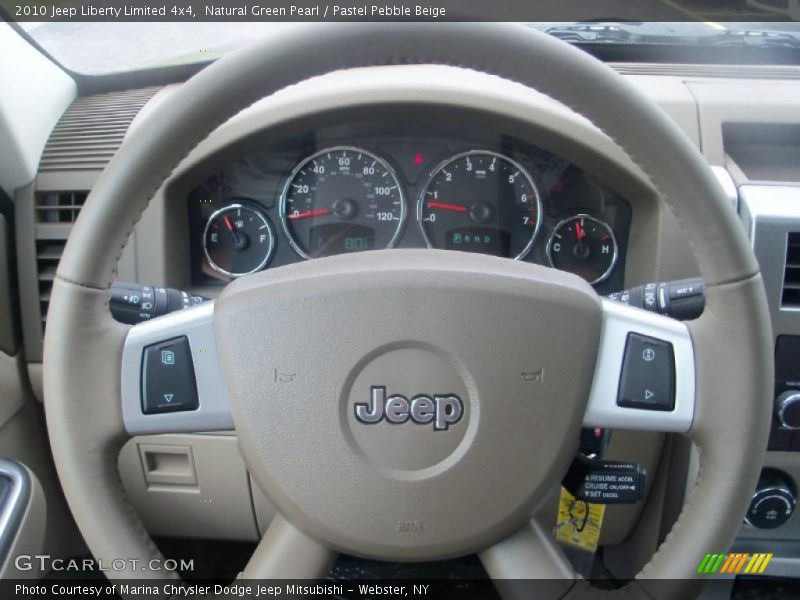 Natural Green Pearl / Pastel Pebble Beige 2010 Jeep Liberty Limited 4x4