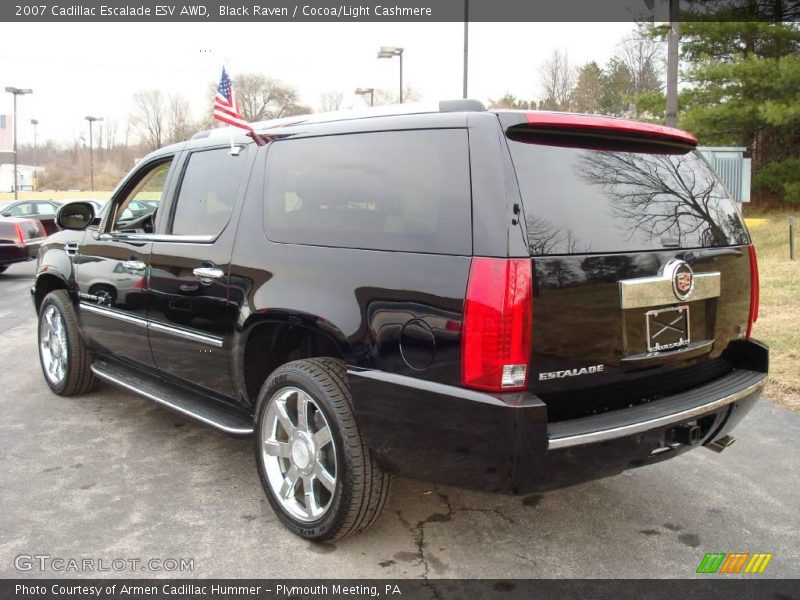 Black Raven / Cocoa/Light Cashmere 2007 Cadillac Escalade ESV AWD