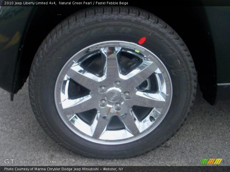 Natural Green Pearl / Pastel Pebble Beige 2010 Jeep Liberty Limited 4x4