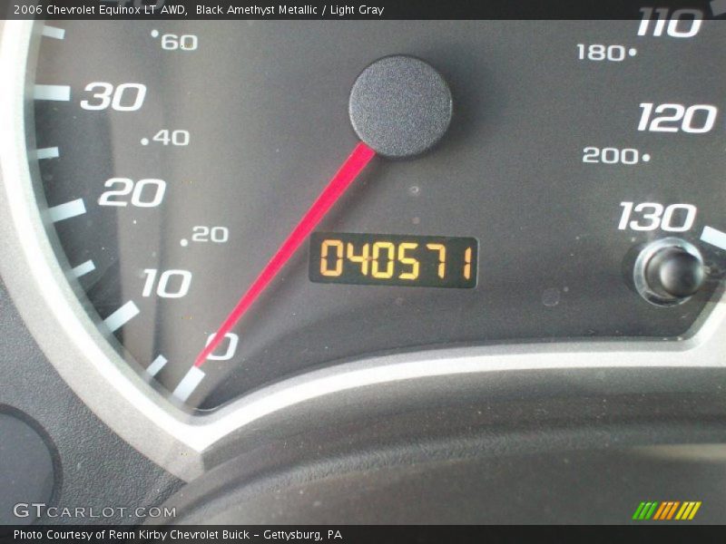 Black Amethyst Metallic / Light Gray 2006 Chevrolet Equinox LT AWD