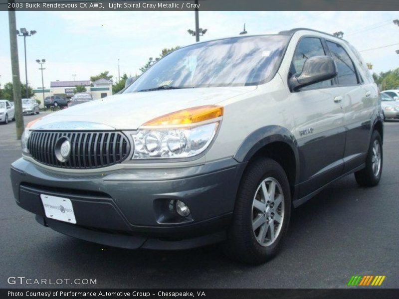 Light Spiral Gray Metallic / Gray 2003 Buick Rendezvous CX AWD