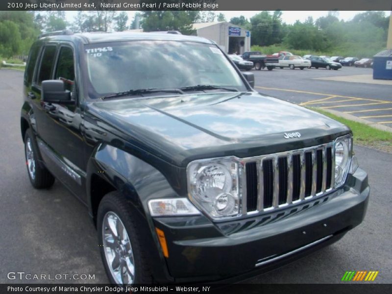 Natural Green Pearl / Pastel Pebble Beige 2010 Jeep Liberty Limited 4x4