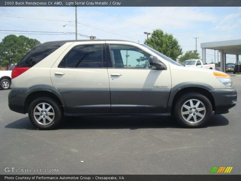 Light Spiral Gray Metallic / Gray 2003 Buick Rendezvous CX AWD