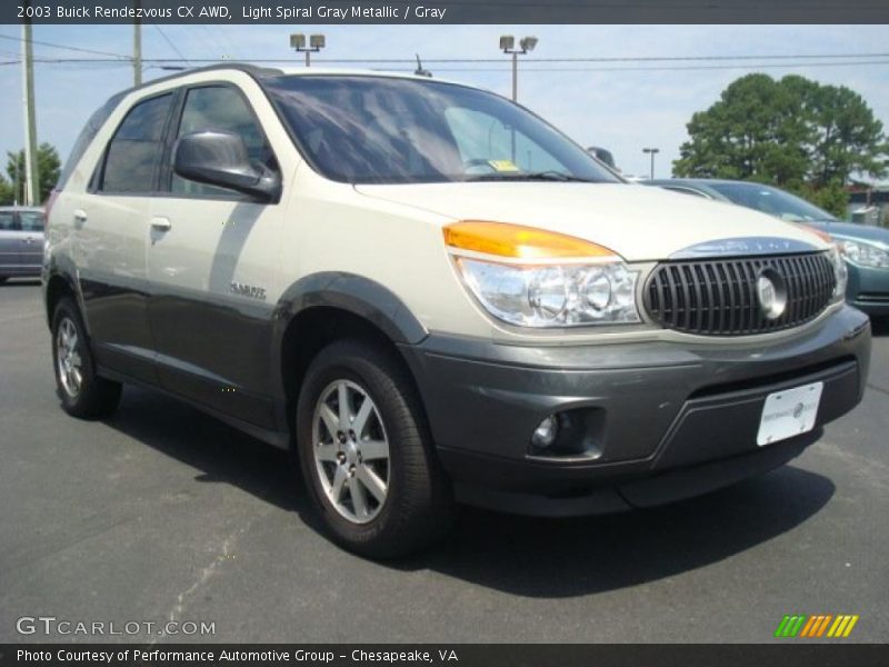 Light Spiral Gray Metallic / Gray 2003 Buick Rendezvous CX AWD