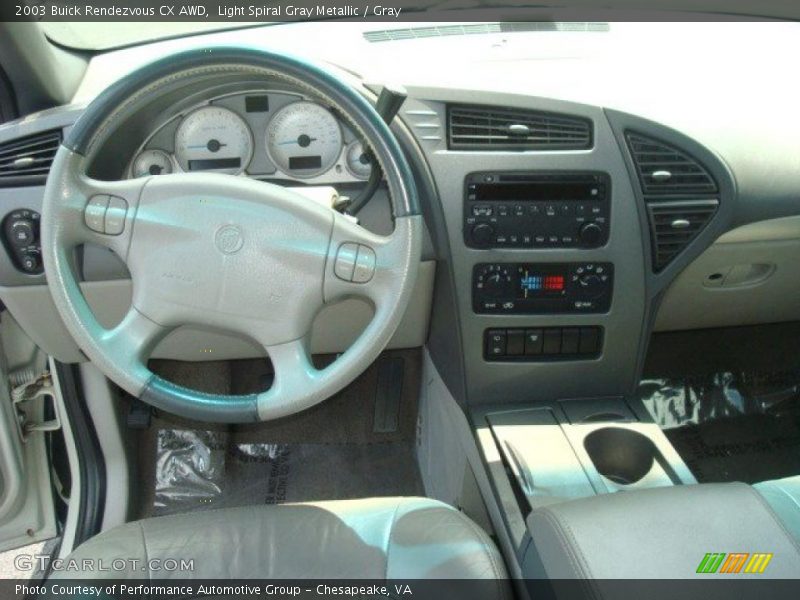 Light Spiral Gray Metallic / Gray 2003 Buick Rendezvous CX AWD