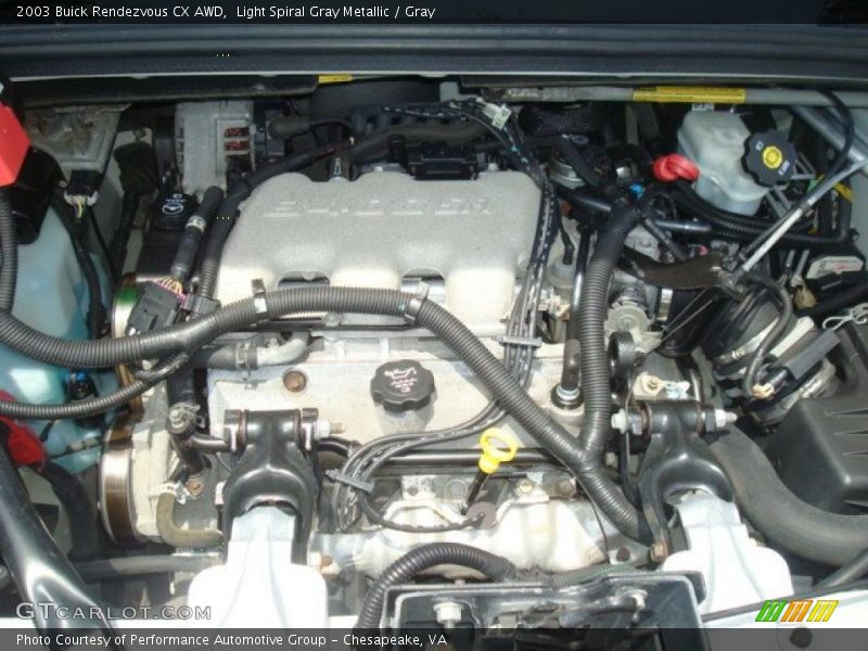 Light Spiral Gray Metallic / Gray 2003 Buick Rendezvous CX AWD