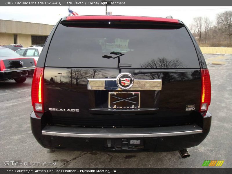 Black Raven / Cocoa/Light Cashmere 2007 Cadillac Escalade ESV AWD