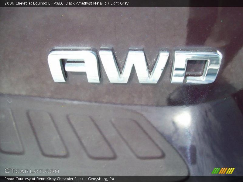 Black Amethyst Metallic / Light Gray 2006 Chevrolet Equinox LT AWD
