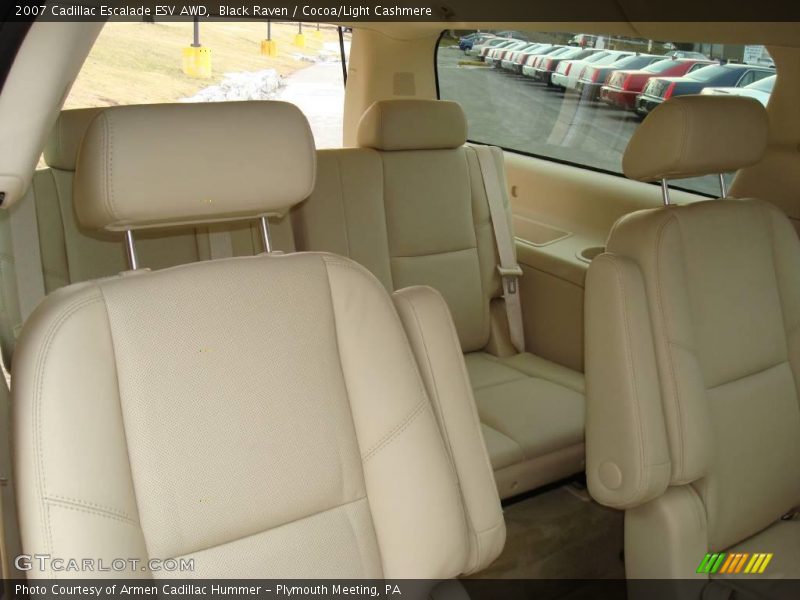 Black Raven / Cocoa/Light Cashmere 2007 Cadillac Escalade ESV AWD