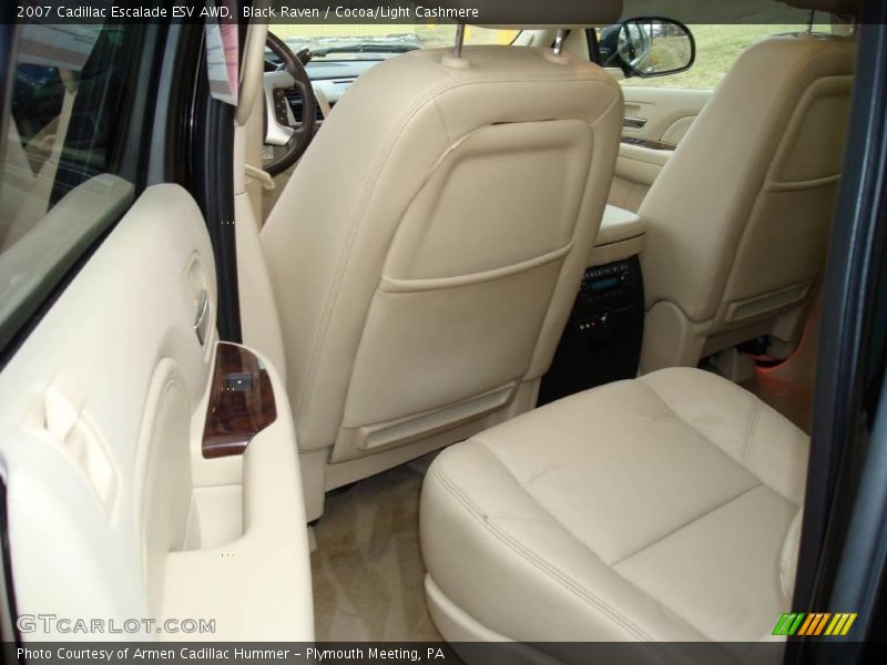 Black Raven / Cocoa/Light Cashmere 2007 Cadillac Escalade ESV AWD